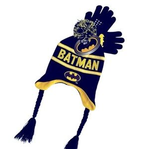 NEW 2-pc Batman Hat and Gloves Set